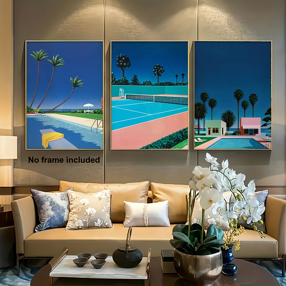 Photography Course - Frameless3pcs decoratief schilderij, 2D frameloze canvaskunst,