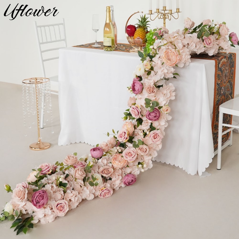Photography Graduation - Uflower 200cm Roze Roos Hortensia Kunstbloem
