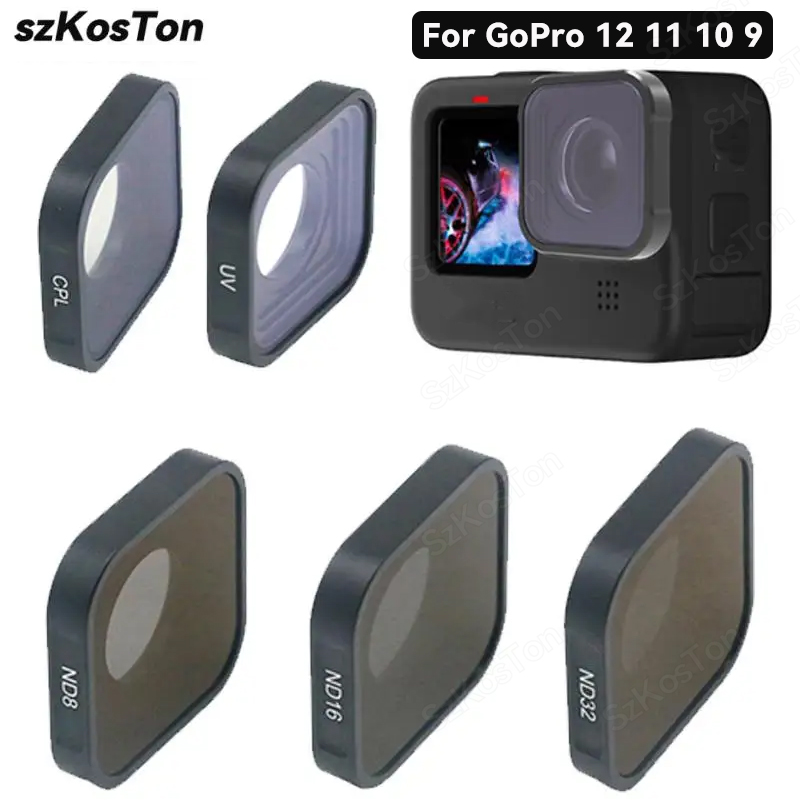 Gopro Action Camera Hero 12 Black - UV CPL ND8 ND16 ND32 Filter