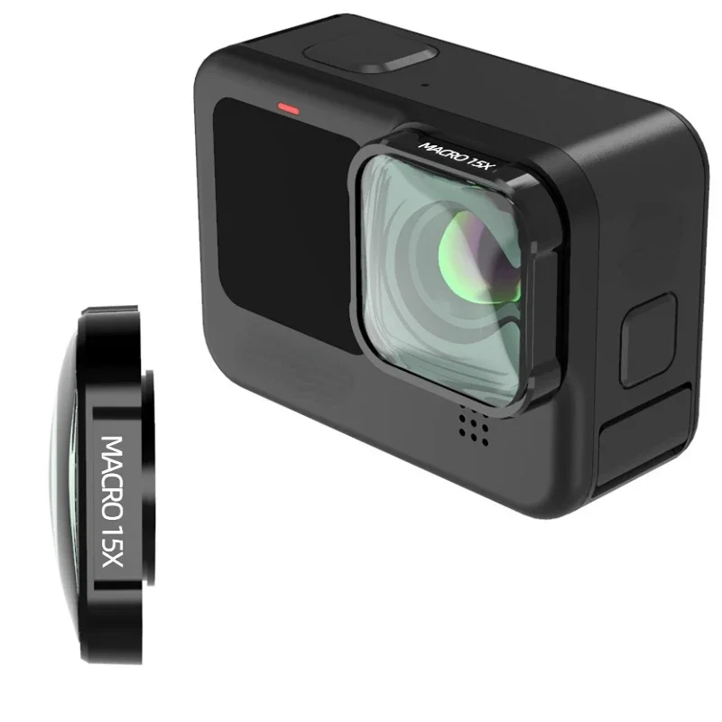 Gopro Action Camera Hero 12 Black - Macro 15x Hd-Lensfilter Voor Gopro Hero