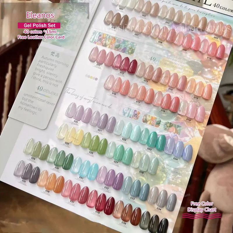 Color Checker Card - Eleanos 40 Kleuren 15 ml Jelly