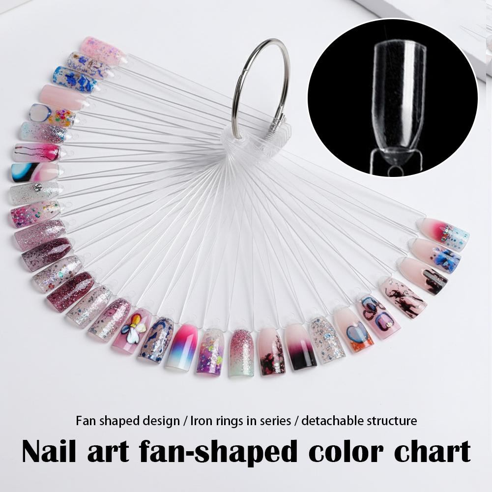 Color Checker Card - 50 Tips Transparante Nagellak Kleurenkaart Display