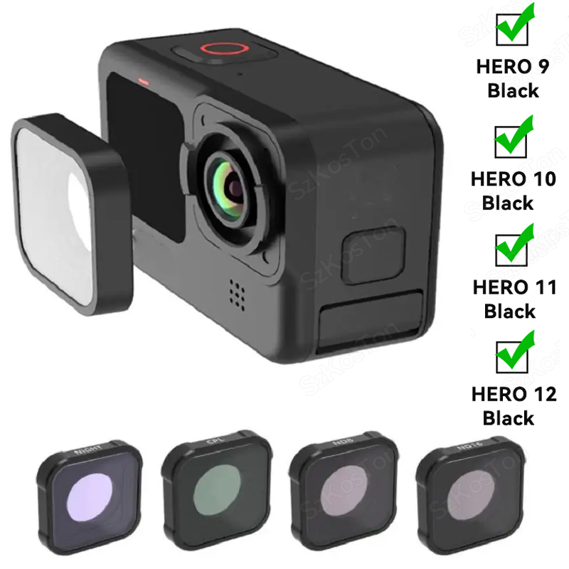 Gopro Action Camera Hero 12 Black - Cpl Uv Nd8 Nd16 Nd 32
