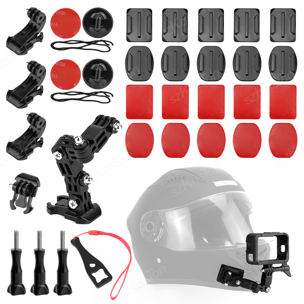 Gopro Action Camera Hero 12 Black - Motorhelm Chin Mount Kits voor GoPro