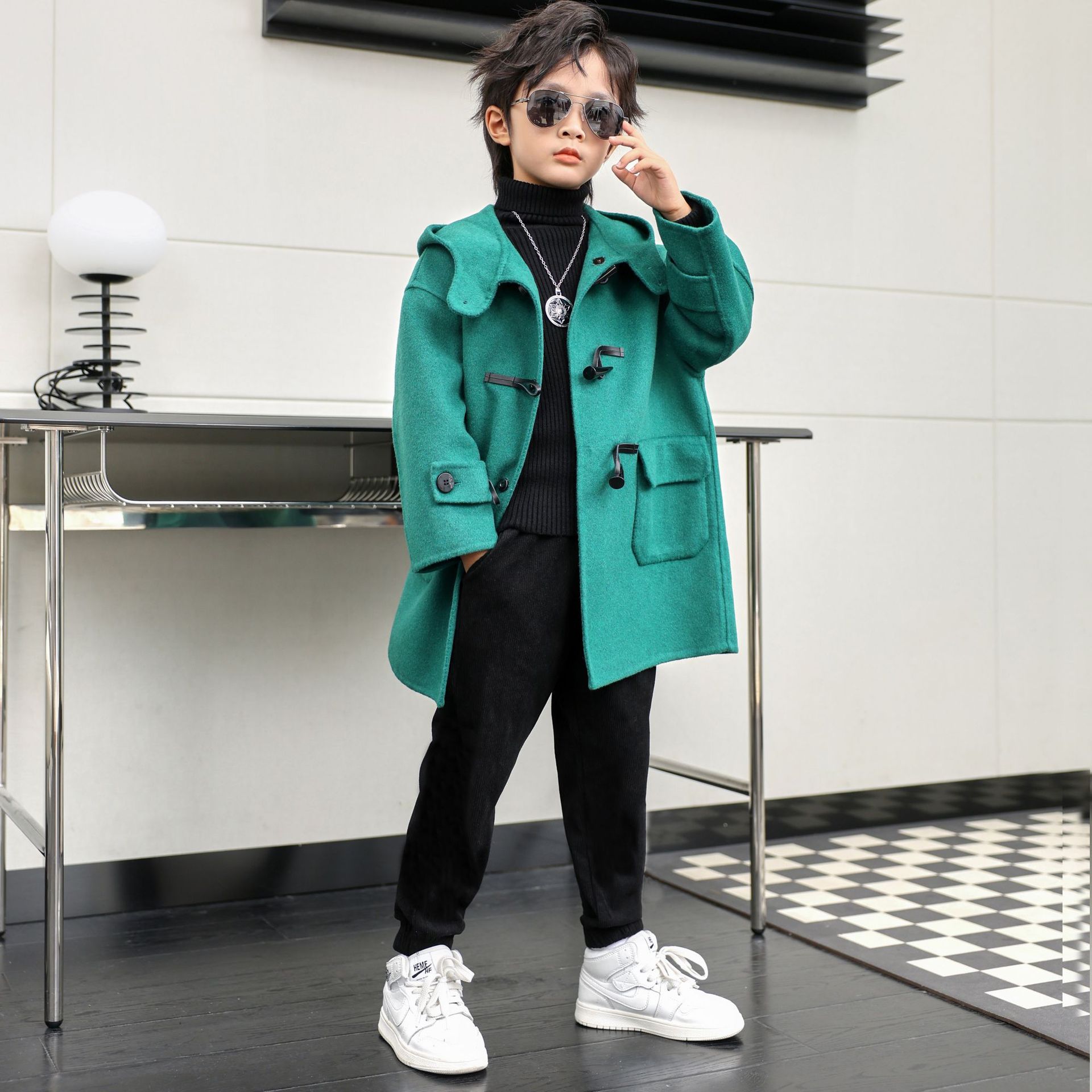 Kinderen Winter Rode Groene Wo - Photography Jacket recensie en prijs