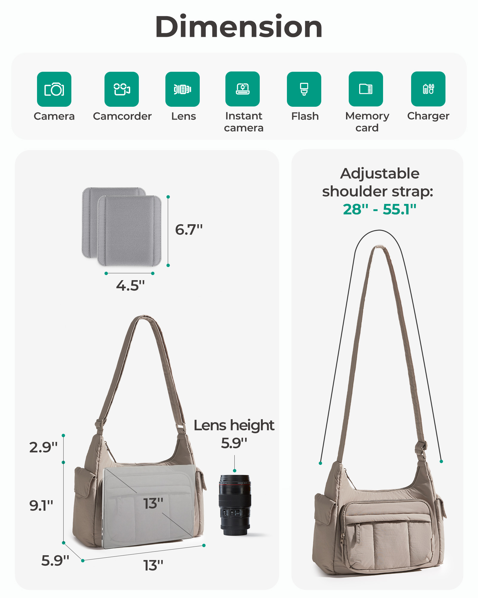 BAGSMART 2-in-1 cameratas voor - Photography Digital recensie en prijs