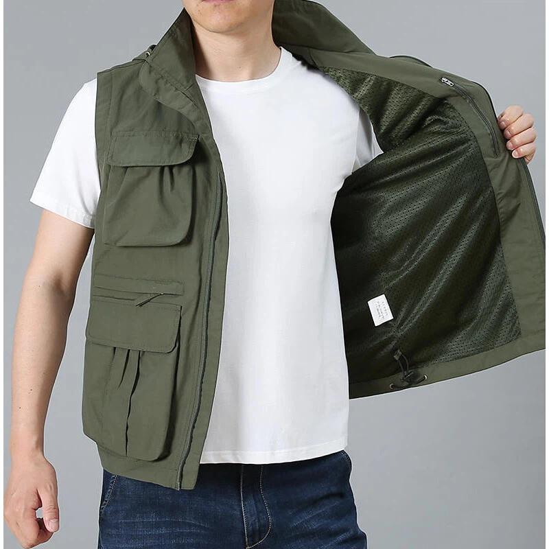 Heren casual vest met meerdere - Photography Jacket recensie en prijs